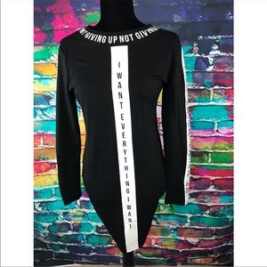 Long sleeve black dress